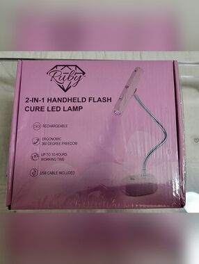 Ruby 2-in-1 Handheld Flash Cure LED Lamp - Pink